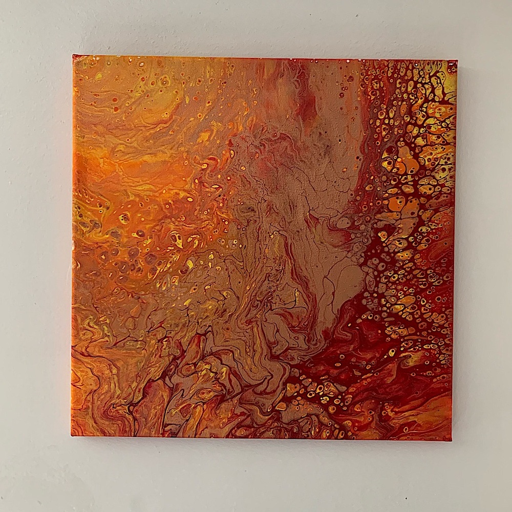 Lava Flow Abstract Painting